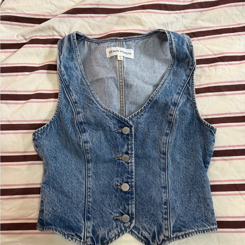 Denim Forum Light Blue Denim Top